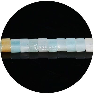 Venta al por mayor de cristal natural de piedras preciosas con facetas de cuentas rectangulares accesorios de cuentas de piedra sueltas espaciadores con facetas para joyas