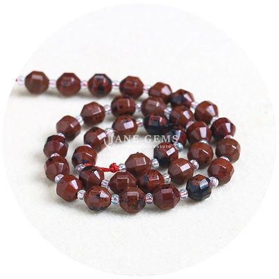 Venta al por mayor de cristal natural de piedra preciosa con forma de oliva con caras con facetas accesorios de cuentas de piedra sueltas espaciador de cuentas de rombo
