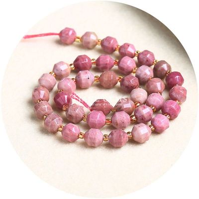 Venta al por mayor de cristal natural de piedra preciosa con forma de oliva con caras con facetas accesorios de cuentas de piedra sueltas espaciador de cuentas de rombo