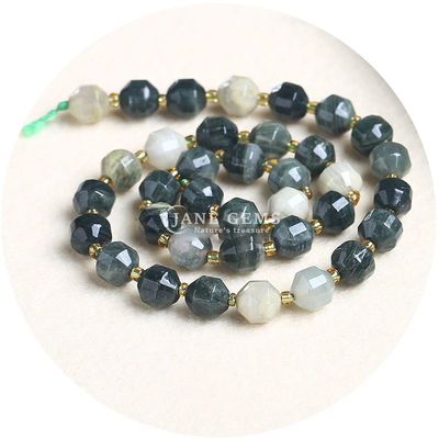 Venta al por mayor de cristal natural de piedra preciosa con forma de oliva con caras con facetas accesorios de cuentas de piedra sueltas espaciador de cuentas de rombo