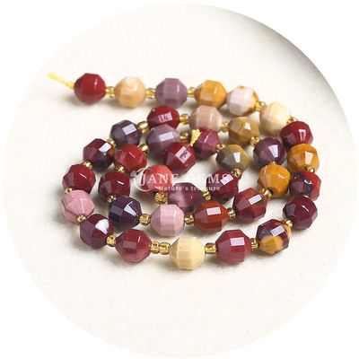 Venta al por mayor de cristal natural de piedra preciosa con forma de oliva con caras con facetas accesorios de cuentas de piedra sueltas espaciador de cuentas de rombo
