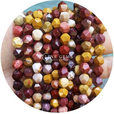 Venta al por mayor de cristal natural de piedras preciosas con facetas de cuentas con facetas de piedra suelta accesorios de cuentas de cuentas de rombo espaciador de cuentas para joyería