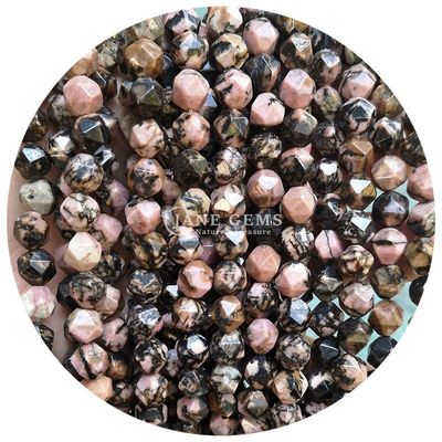 Venta al por mayor de cristal natural de piedras preciosas con facetas de cuentas con facetas de piedra suelta accesorios de cuentas de cuentas de rombo espaciador de cuentas para joyería
