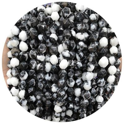 Venta al por mayor de cristal natural de piedras preciosas con facetas de cuentas con facetas de piedra suelta accesorios de cuentas de cuentas de rombo espaciador de cuentas para joyería