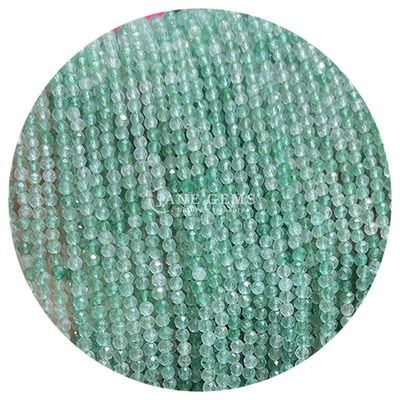 Perlas de gemas cristalinas naturales con caras redondas de forma redonda Morganita pequeña Negro Rutilizado Cuarzo hebras sueltas de perlas para pulseras