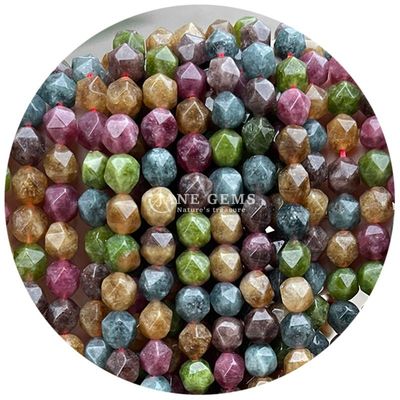 Perlas sueltas de piedras preciosas de facetas genuinas Alta durabilidad para la fabricación de joyas
