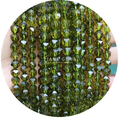 Perlas sueltas de piedras preciosas de facetas genuinas Alta durabilidad para la fabricación de joyas