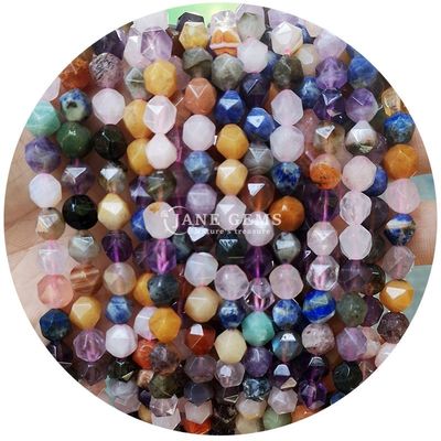 Perlas sueltas de piedras preciosas de facetas genuinas Alta durabilidad para la fabricación de joyas