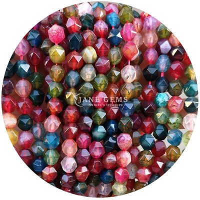 Venta al por mayor de perlas sueltas de piedras preciosas naturales genuinas con facetas de piedra cristalina con facetas sueltas para la fabricación de joyas