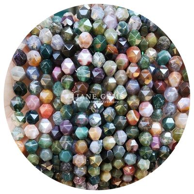 Venta al por mayor de perlas sueltas de piedras preciosas naturales genuinas con facetas de piedra cristalina con facetas sueltas para la fabricación de joyas