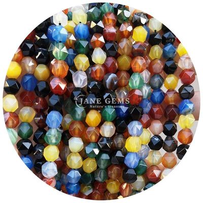 Venta al por mayor de perlas sueltas de piedras preciosas naturales genuinas con facetas de piedra cristalina con facetas sueltas para la fabricación de joyas