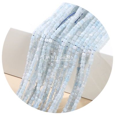 Gratuita Piedra Perlas Sueltas Natural Real Cristal Gemstone Perlas Sueltas Cubo Cuadrado Perlas Sueltas para la Fabricación de Brazaletes