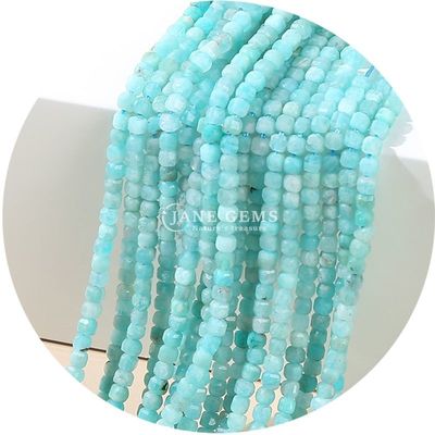 Gratuita Piedra Perlas Sueltas Natural Real Cristal Gemstone Perlas Sueltas Cubo Cuadrado Perlas Sueltas para la Fabricación de Brazaletes