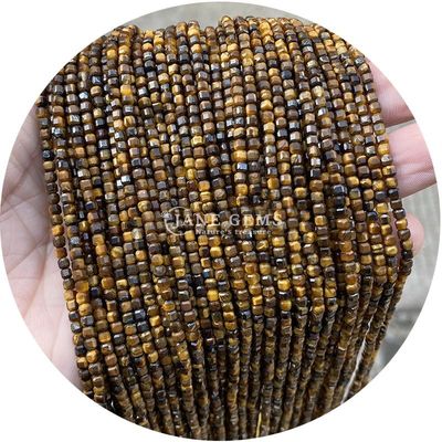 Venta al por mayor de cristal natural piedra preciosa cuentas sueltas cubo cuadrado cuentas sueltas amatista turmalina ojos de tigre cuentas para joyería