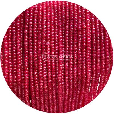 Fresa de cuarzo rosa ópal gemas cuentas cristalinas naturales con facetas redondas forma pequeña hilos de cuentas sueltas para pulseras