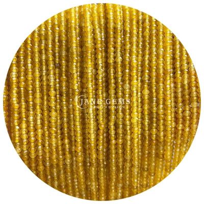 Diferentes tipos de gemas de calcedonia cuentas de cristal natural con facetas de ábaco forma de cuentas de cuentas sueltas pequeñas para pulseras