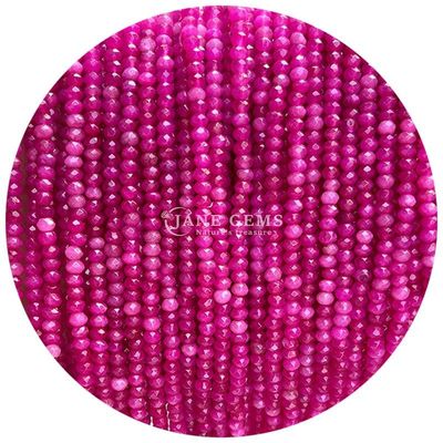 Diferentes tipos de gemas de calcedonia cuentas de cristal natural con facetas de ábaco forma de cuentas de cuentas sueltas pequeñas para pulseras
