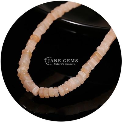 Gratuito Perlas sueltas de jade natural Perlas sueltas de ópalo blanco real Perlas sueltas de corte cuadrado Forma suelta Perlas espaciadoras para joyería DIY