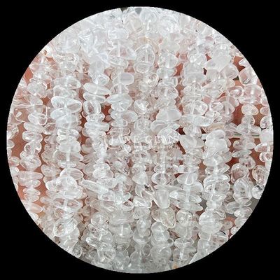 Quarzo claro Ametista gemas de cuentas cristal natural de forma irregular de la astilla de grava de piedra de cuentas sueltas hebras para pulseras