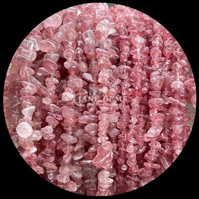 Quarzo claro Ametista gemas de cuentas cristal natural de forma irregular de la astilla de grava de piedra de cuentas sueltas hebras para pulseras