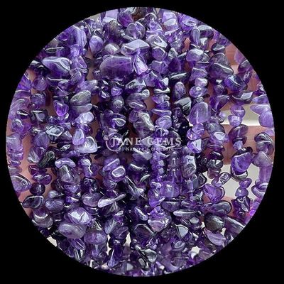 Quarzo claro Ametista gemas de cuentas cristal natural de forma irregular de la astilla de grava de piedra de cuentas sueltas hebras para pulseras