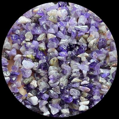 Quarzo claro Ametista gemas de cuentas cristal natural de forma irregular de la astilla de grava de piedra de cuentas sueltas hebras para pulseras