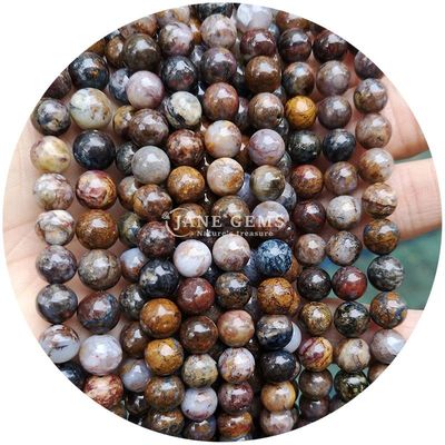 Al por mayor piedra natural jaspe cuentas sueltas redondas 8mm labradorita cuentas sueltas rosa cuarzo cuentas redondas espaciadores para joyas