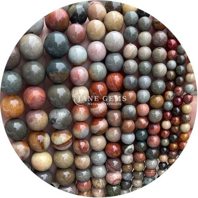 Al por mayor piedra natural jaspe cuentas sueltas redondas 8mm labradorita cuentas sueltas rosa cuarzo cuentas redondas espaciadores para joyas