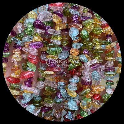 Agata roja gemas de cuentas cristal natural de forma irregular de la roca de grava de la roca de la roca de cuentas sueltas para pulseras