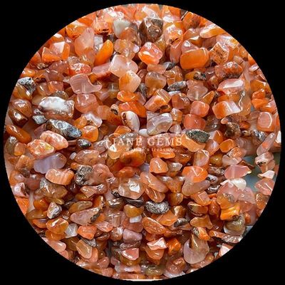Agata roja gemas de cuentas cristal natural de forma irregular de la roca de grava de la roca de la roca de cuentas sueltas para pulseras