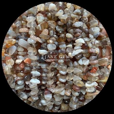 Agata roja gemas de cuentas cristal natural de forma irregular de la roca de grava de la roca de la roca de cuentas sueltas para pulseras