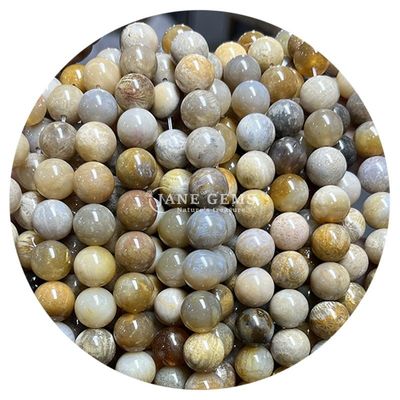 Al por mayor piedra preciosa natural cuentas sueltas redondas de 8 mm de hematita cuentas sueltas de lava piedra redonda de ágata cuentas espaciadores para joyería M