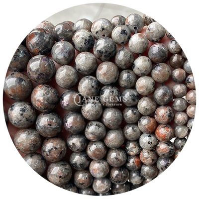 Al por mayor piedra preciosa natural cuentas sueltas redondas de 8 mm de hematita cuentas sueltas de lava piedra redonda de ágata cuentas espaciadores para joyería M