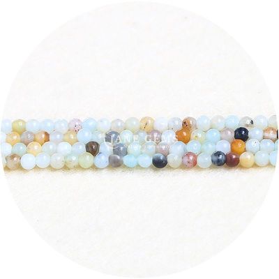 Venta al por mayor de piedras preciosas naturales cuentas sueltas redondas 8 mm multicolores de turmalina cuentas sueltas redondas de ágata cuentas espacios para joyería