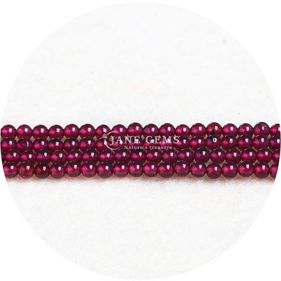 Gratuito Perlas sueltas de piedras preciosas naturales 8 mm Rodolita Perlas sueltas redondas Multicolor Perlas de turmalina Espaciadores para joyas