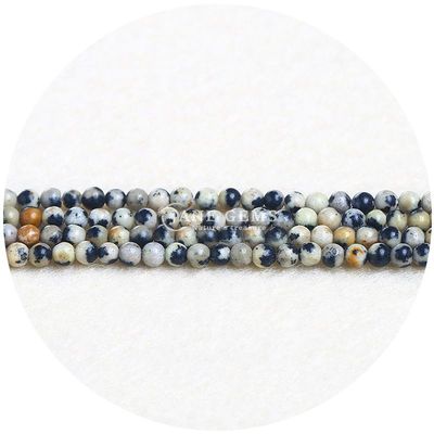 Gratuito Perlas sueltas de piedras preciosas naturales 8 mm Rodolita Perlas sueltas redondas Multicolor Perlas de turmalina Espaciadores para joyas