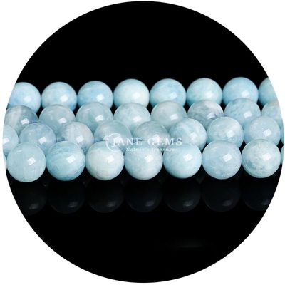 Venta al por mayor Natural 2A Flor de ciruela Turmalina Redonda Perlas sueltas Piedra de luna Florita Piedra de sol Perlas espaciadoras para joyas