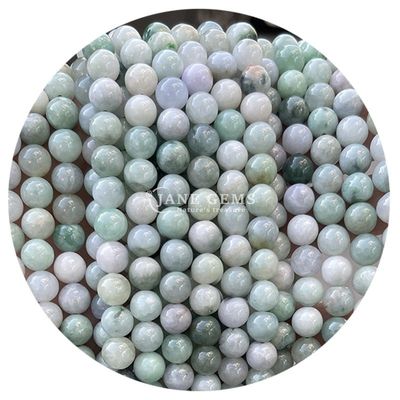 Venta al por mayor Natural 2A Flor de ciruela Turmalina Redonda Perlas sueltas Piedra de luna Florita Piedra de sol Perlas espaciadoras para joyas