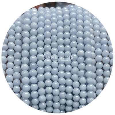 Venta al por mayor Natural 2A Turmalina Redonda Perlas sueltas de piedra lunar Perlas de piedra suelta de arco iris Perlas de fluorito espaciadores para joyas