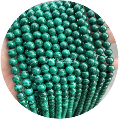 Venta al por mayor Natural 2A Turmalina Redonda Perlas sueltas de piedra lunar Perlas de piedra suelta de arco iris Perlas de fluorito espaciadores para joyas