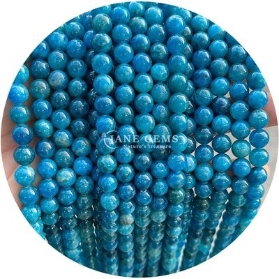 Venta al por mayor Natural 2A Turmalina Redonda Perlas sueltas de piedra lunar Perlas de piedra suelta de arco iris Perlas de fluorito espaciadores para joyas