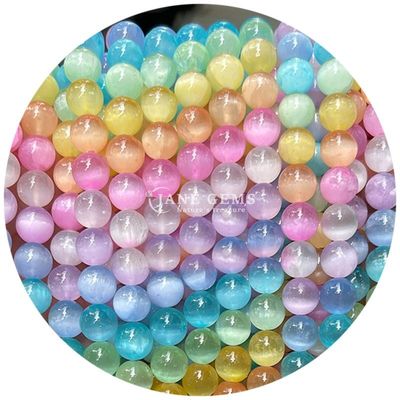 Gratuito Perlas sueltas redondas de piedra preciosa natural Perlas sueltas redondas de yeso azul de 8 mm Perlas sueltas redondas de hematita Perlas espaciadoras para la fabricación de joyas