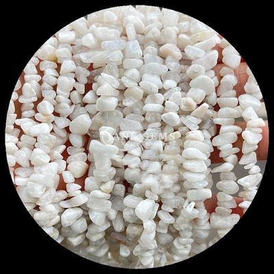 Piedra de luna Turmalina gemas de cuentas Cristal natural de forma irregular Chip de grava Piedra de cuentas sueltas para pulseras