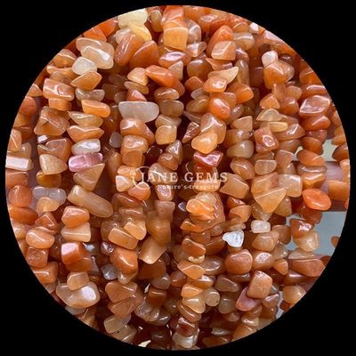 Perlas de gemas de aventurina verde cristal natural de forma irregular de la piedra de grava de la astilla de la perla suelta para pulseras