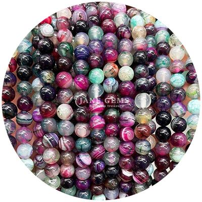 Gratuito Perlas sueltas redondas de piedra preciosa natural Perlas sueltas redondas de yeso azul de 8 mm Perlas sueltas redondas de hematita Perlas espaciadoras para la fabricación de joyas