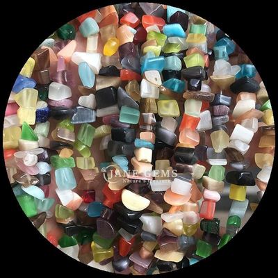 Turmalina Natural Turquesa Perlas Cristal Natural Forma Irregular Chips de grava Piedra de Perlas Sueltas para Brazaletes