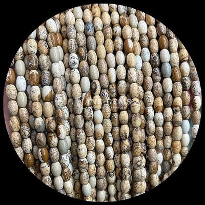Agata india punto verde limón jade gemas natural cristal de arroz forma de piedra hilos de cuentas sueltas para pulseras