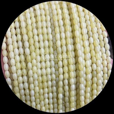 Agata india punto verde limón jade gemas natural cristal de arroz forma de piedra hilos de cuentas sueltas para pulseras