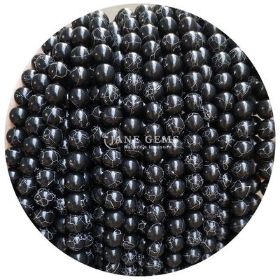 Venta al por mayor Howlite piedra redonda cuentas sueltas turquesa cuentas sueltas cuentas redondas espaciadores para la fabricación de joyas