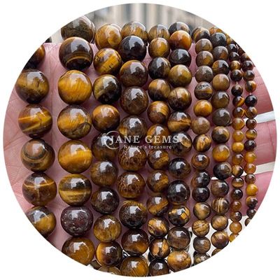 Gratuito Piedra Natural Perlas Rondas Sueltas 8mm Ojo de Tigre Perlas Sueltas Rosa Ojo de Tigre Rojo Perlas Redondas Espaciadores para Joyería